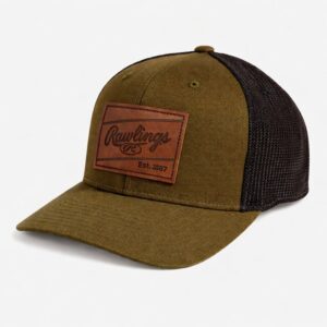 Rawlings Leather Patch Snapback Cap