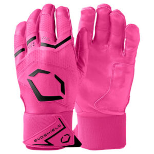 EvoShield Carbyne Pink Batting Gloves with strap